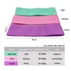 Bande de résistance en tissu 3 couleurs fitness exercice bande de tension yoga exercice fitness hanche élastique élastique élastique 3pcs / lot NNMD3