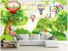 Custom murals wallpapers 3d photo wallpaper Modern Beautiful cartoon forest tree balloon pastoral style children's room mural painting wall papers decoration