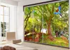 Aangepaste foto wallpapers 3d muurschilderingen behang modern pastoraal bos grote boom landschap muurschildering stereo tv achtergrond muurpapieren huizendecoratie