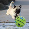 Dog Toy Fun Giggle Sounds Ball Pet Cat s Silicon Jumping Interactive Training For Small Large s dog supplies 211111