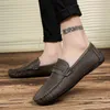 Sapato Masculino Casual Sapatos Casual Mężczyźni Czarne Buty Skórzane Mężczyzna Buty Zapatos Casual Leisure Para Hombre Flat