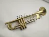 MARGEWATE Trumpet C to B Tune Brass Plated Professional Musical Instrument With Case Accessories cleaning cloth