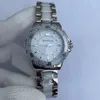 Novos relógios femininos com bisel de cerâmica branca completos em aço inoxidável relógios de pulso montre de luxe reloj de lujo