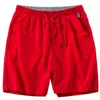 Anbican mode röd casual shorts män sommar varumärke snabb torr lös manlig strand stor storlek 5xl 6xl 7xl 8xl 210714