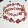 Onregelmatige Natuurlijke Crystal Stone Strands Kralen Pearl Charm Armbanden Voor Vrouwen Girl Party Club Verjaardag Bruiloft Sieraden