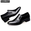اللباس أحذية luckman رجل بو الجلود أزياء الرجال الأعمال المتسكعون مدبب الأسود أكسفورد تنفس الزفاف الرسمي 220223