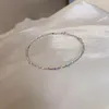 Bangle 2 stks/set kleurrijke kristallen kralen zoete licht luxe eenvoudige verse armbanden voor dames dame sieraden