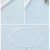 Women Girl Cute Dolphin Anklet Silve Plated Double-layer Animal Anklets for Gift Party Fashion Jewelry Accessories