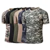 Tactische Militaire Kleding Sneldrogend Camouflage Heren Tshirt Zomer Ademend Coolmax Leger Oversized Plus Size 5XL T-shirt Male 210518