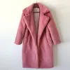 Faux Fur Coat Women's Jacket Coats Winter Women Long Rabbit Fur Outerwear High Quality Luxury Female Loose Lapel Plush Overcoat 210419