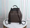 Montsouris Backpack Vintage Black Embossed Cowhide Leather Luxurys Designers Bags Duffle Bag Designer Ryggsäck M45205