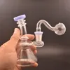 nouvelle arrivée Pipe à eau en verre Bongs HOOKAH Heady 5.5inch Petit Bubbler Beaker bong recycler la plate-forme pétrolière avec un tuyau de brûleur à mazout en verre mâle de 14mm 1pcs