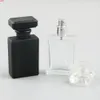 2 stücke x 30 ml Transparentes schwarzes Glas leerer Parfüm-Flaschenzerstäuber-Spray kann gefüllte Box-Reisegröße PortableHigh-Menge