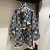 HSA Europanes tops retro Swearer e Pullovers 2 peças com lenço mulheres puxar blusas coloridas xadrez jumpers 20808 210417
