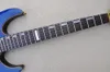 Chitarra elettrica blu con rosa Floyd, pickup Humbuckers, tastiera in palissandro, che offre servizi personalizzati