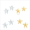 Stud 2021 High Quality Fashion Earrings Star-shaped Simple Style Original 100% 925 Sterling Silver Ladies Holiday Gift Jewelry