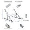 ユニバーサル折りたたみ式デスクトップブラケットのアルミ合金のスタンドラップトップスタンドマウント調節可能な高さポータブルホルダー