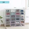 Caixas de armazenamento caixas 1 peça sapato de sapato Sapatos Artefato Plastic Transparent Japan Flip Drawer A