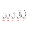 50pcs/box curve shank professional series 잉어 낚시 고리 철조망 헤어 리그 휴대용 태클 페스카 도구 2/4/6/8/10#