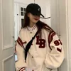 Damenjacken Frühlingsmantel American Baseball Bomberjacke Lose Retro Männer Frauen Paare Tops Harajuku Plus Size Streetwear