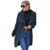 Feminino Faux 2021 Mulheres Cardigan Teddy Teddy Casaco Quente Inverno Luxo Sherpa Robe Lamb Fuzzy Trench