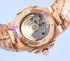 GDF 40mm Date 7118/1 7118/1200R-010 Miyota 8215 Automatic Mens Watch 7118 Gold Textured Dial Diamond RoseGold Steel Bracelet Ladies Watches TWPP Timezonewatch E213A (3)