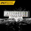 18 LED Car Truck Work Light 54W Torcia di emergenza impermeabile Giallo e bianco Doppio colore Fendinebbia Luci di guida 12-24V