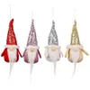 Kerstboomdecoraties pluche gnome pop hanger met pailletten opknoping ornament Nieuwjaar feestartikelen Xbjk2110