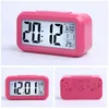 Floor Clocks Upgraded Version Of Multi-function Smart Clock With Large Screen Display Smarts Photosensitive Temperature Version Luminous Alarm Home