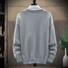 Heren Trui Winter Warm Gebreide Pullover Mannen Gedrukt O-hals Sweaters 2021 Nieuwe Herfst Oversized Casual Trui Mannen Kleding Y0907