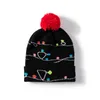 Bonnet unisexe en tricot acrylique personnalisé de bonne qualité, chapeaux d'hiver avec pom pour noël, vente en gros