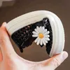 Girls princess shoes autumn children's retro little daisy woven single shoes fashion flower little girl peas shoes 210713