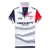 Летние Мужчины Hackett Racing Polo Рубашки Aston Martin Англия Повседневная HKT Sport GT Polos GB Лондон Бритет Tees Белый Красный Размер M-XXL