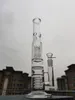 16 "Clear Glass Bong 3 Слои Фильтр Водопроводные Трубы Соединение Курение Курение Bubbler 14 мм Чаша