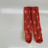 Navidad niños calcetines otoño invierno niños dibujos animados oso calcetín a cuadros encantador animal de Navidad rojo algodón niños niñas tubo transpirable pila calcetería D224