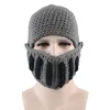 Berets Mask Cap Knight Crochet Hat Knitted Ski Funny Warm Winter Beanie Men's Women's Roman