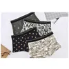 4Pcs Boxers Man Underwear Male Shorts Cotton Underpants Print Comfortable Breathable Convex Sexy Panties