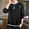 T-shirt a maniche larghe marca di moda coreana primavera tempo libero vestiti lunghi autunno e inverno maglione T-shirt estive da uomo