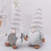 Pluche Doll Faceless Santa Gnome Dolls Ornamenten Kerstboom Hang Hanger Kerstfeest Decoraties voor Home Kids Toy 4938 Q2