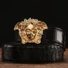 Schönheitskalp Herrenleder junge Menschen glatte Kopf Schnalle Casual Business Belt Fashion4988657