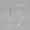 500pcs/lot Wholesale 5ml Mini Portable Travel Clear Frost Gold Black Perfume Atomizer Bottle Sample Sprayer Container