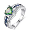 white gold opal diamond ring