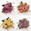 Decorative Flowers & Wreaths 7-head Silk Flower Simulation Rose Wedding Home DIY Decoration High-quality Large Bouquet Foam Accessories Craf