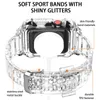 Transparent Silicone Sport Bracelet for Apple Watch 44mm 42mm 40mm 38mm Caseband for IWatch Series SE 6 5 4 3 Watchband1965539