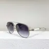 Diseñador de marcas de moda Gafas de sol de gran tamaño para mujeres gafas punk punk anti uv marco anteojo congaño de hombres con lentes grises con caja original