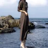 LLZACOOSH Fashion Chic Spring Summer Women Casual Retro Turtleneck Female Long Sleeve Office Slim Dresses Vestidos 210514