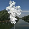 100cm Simulação Hydrangea Grinalda Branco Ramo Drifting Neve Gypsophila Artificial Seda Cereja Blossoms Arch Decorações