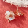 CCijiNG Natural Deep Sea Carved Shell Pearl Strawberry Crystal Twig Flower Brooch Cute And Lovely XZ3000