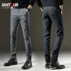 Brand Men's Plaid Pants Casual Elastic Long Trousers Cotton Gray Black Blue Skinny Work Pant for Male Classic Clothing Jogging 210616