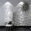 4 stycken 30x30cm 3d tredimensionell väggklistermärke Inredning vardagsrum Wallpaper väggmålning Vattentät 3d väggklistermärke Badrum kök 210929